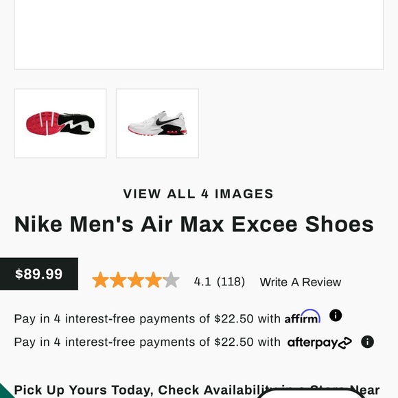 Nike mens air max shoes size 8.5 - Picture 6 of 6